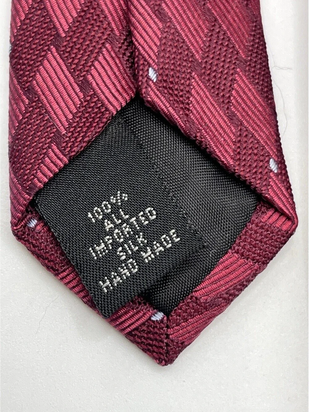 Unlisted Kenneth Cole Tie Red Geo Classic 3.5